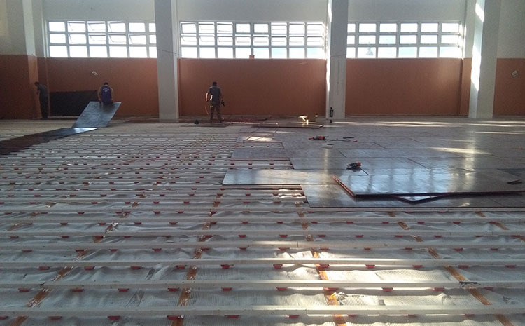 訓練館體育館木地板打磨翻新