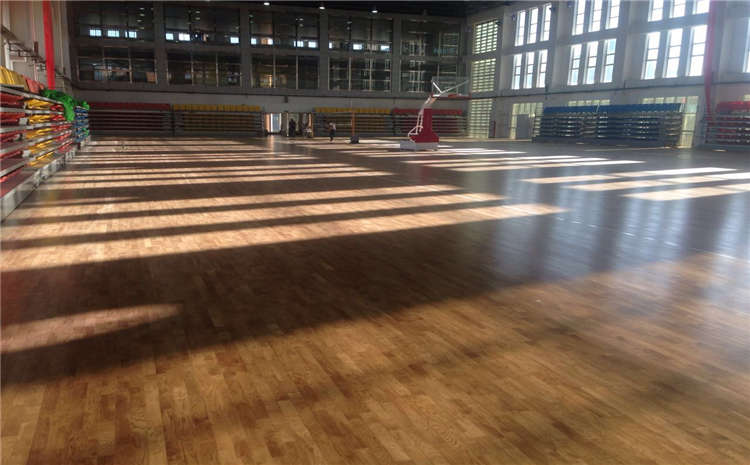 楓樺木體育運動地板單層龍骨結構