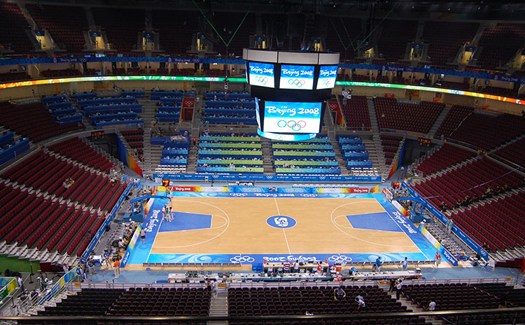 楓木羽毛球館木地板單層龍骨結構