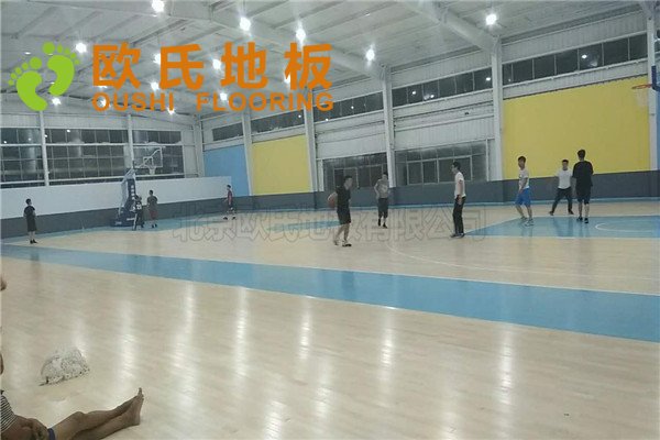 杭州富陽區23籃球館木地板項目