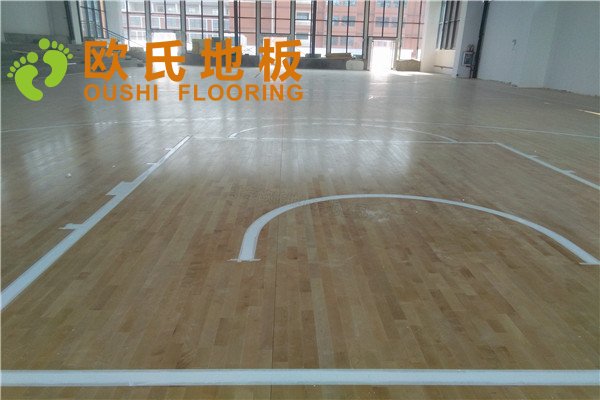湖北宜昌土門中學籃球木地板項目
