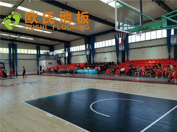 秦皇島海濤萬(wàn)福公司籃球館木地板項(xiàng)目