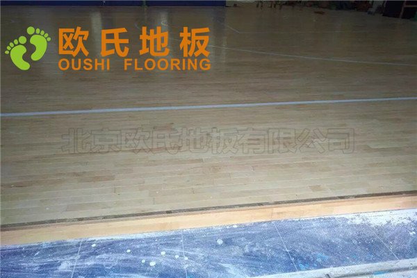 浙江臺州市曼巴籃球館木地板案例