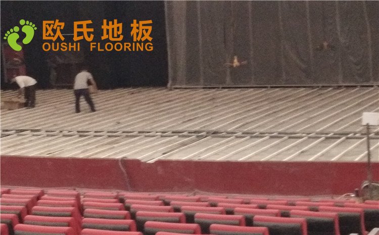 河北唐山師范學院舞臺木地板