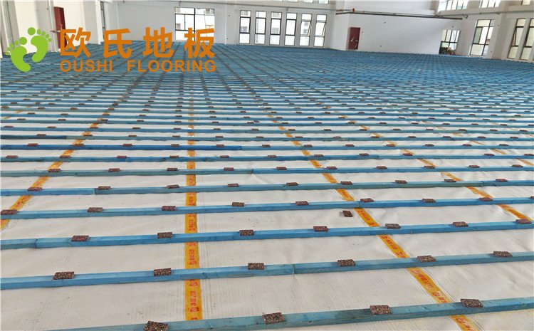 安徽合肥肥西縣上派中心學校體育館木地板案例