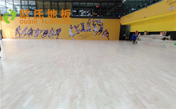 江蘇揚(yáng)州海蘭德瓊花籃球館木地板項目圖片