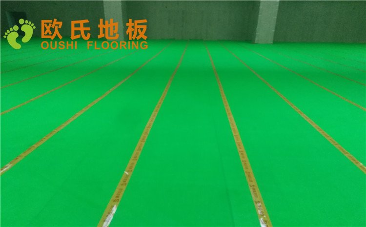 青島市黃島區(qū)濱海街道中心小學體育館木地板圖片