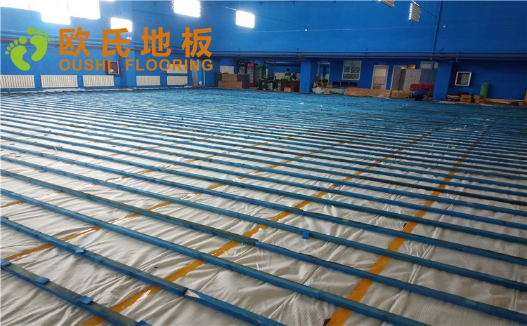 烏魯木齊東風花苑小區羽毛球館木地板項目